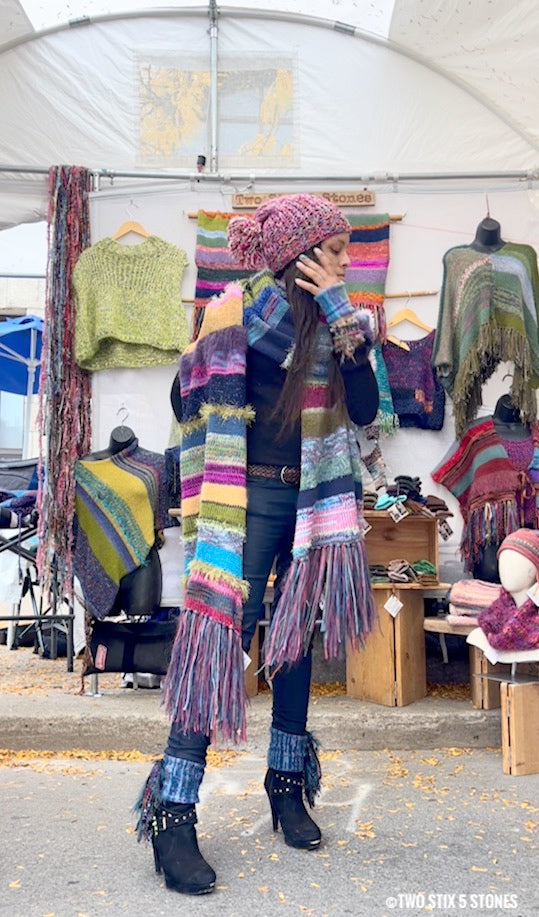 Exquisite *Reimagined Scarf* w/Fringe