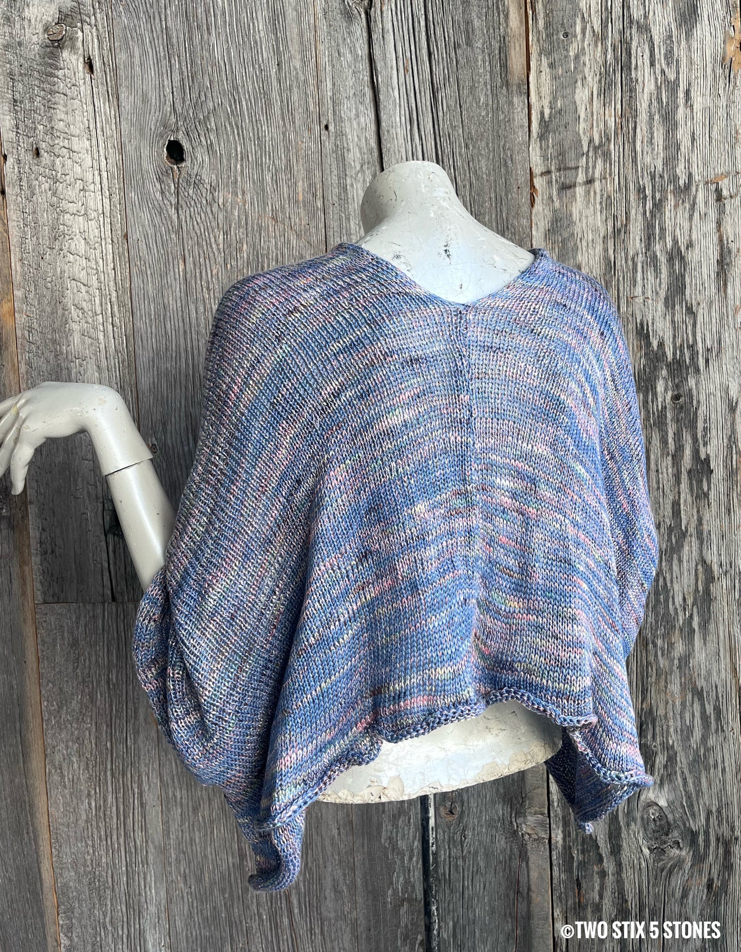 Crop Poncho w/Sleeves