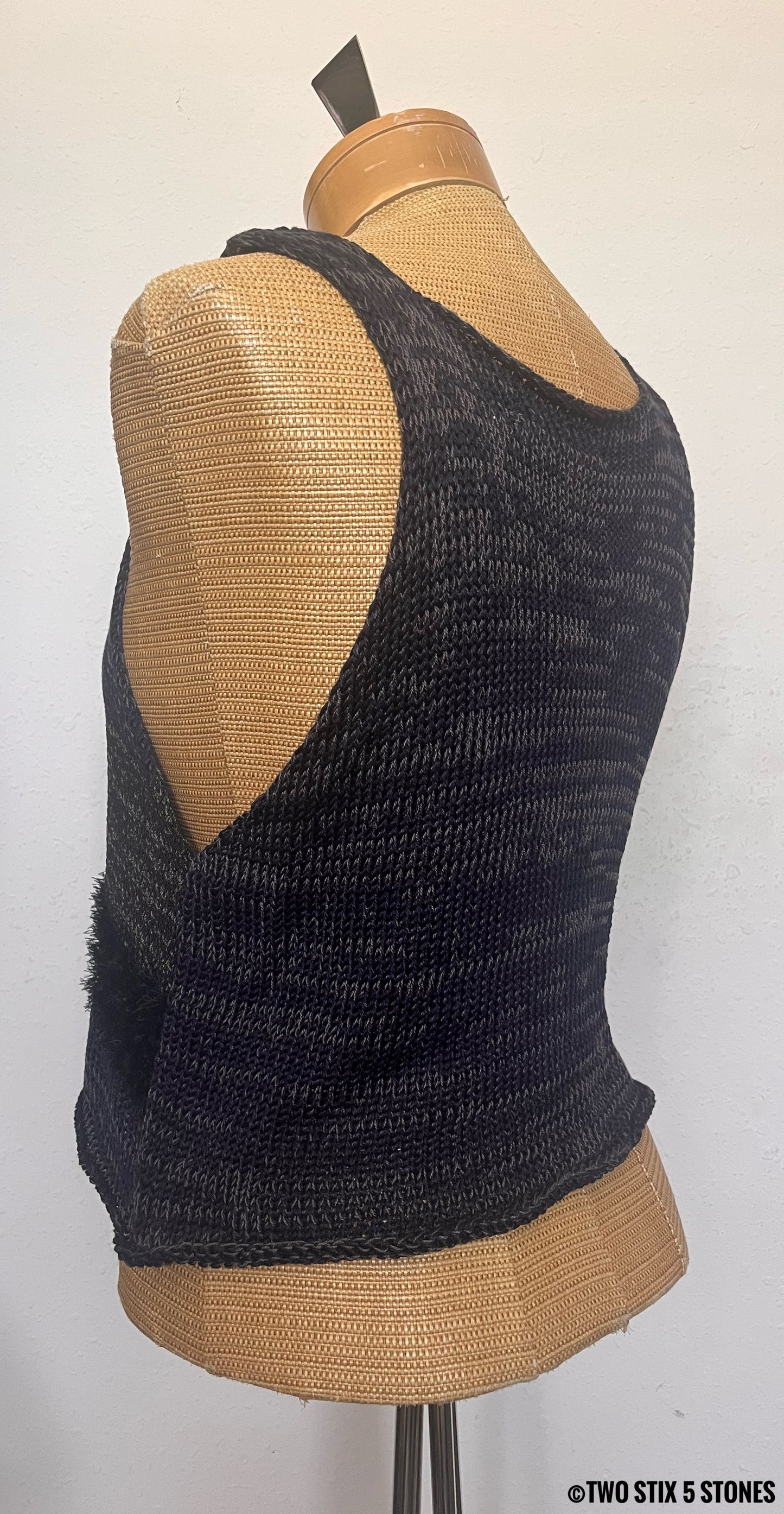 Black Tweed Slipover