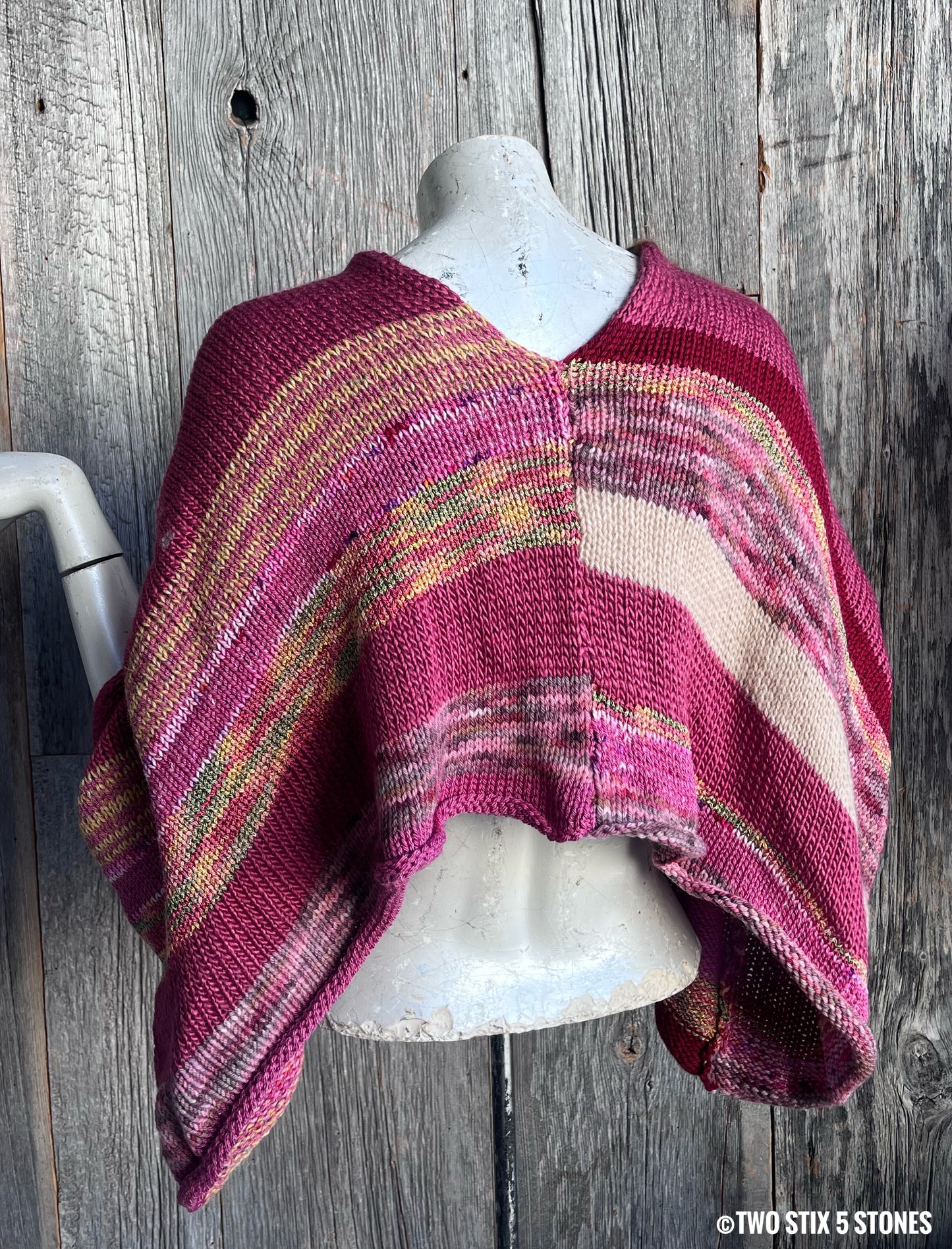 Crop Poncho w/Sleeves