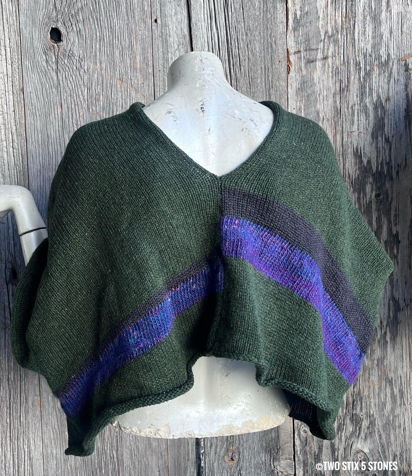 Crop Poncho w/Sleeves