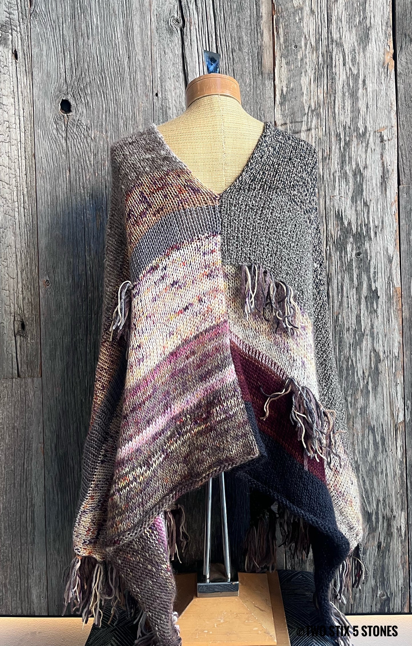 Luxe Long Knit Poncho