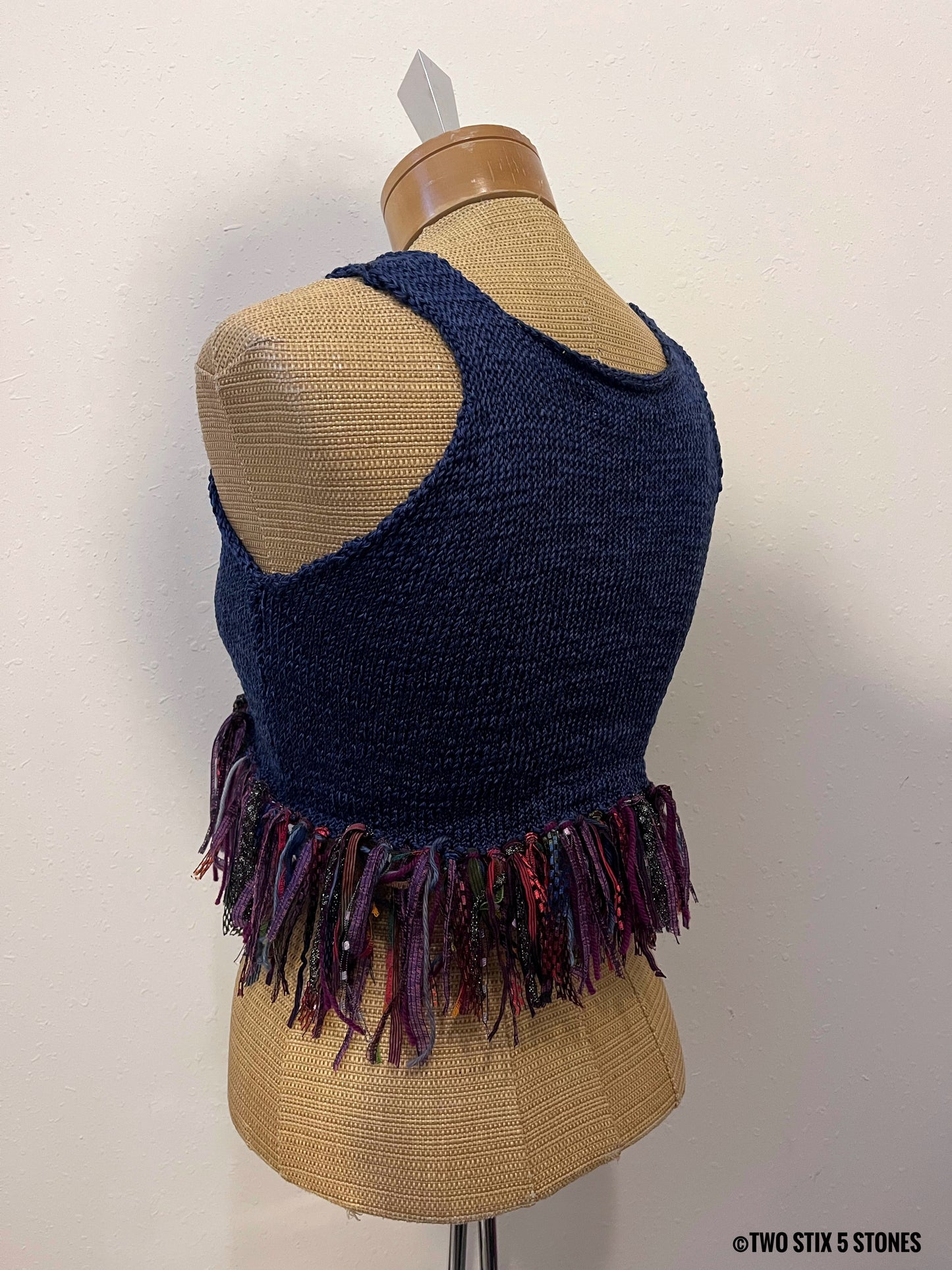 Luxe Crop Slipover w/Fringe