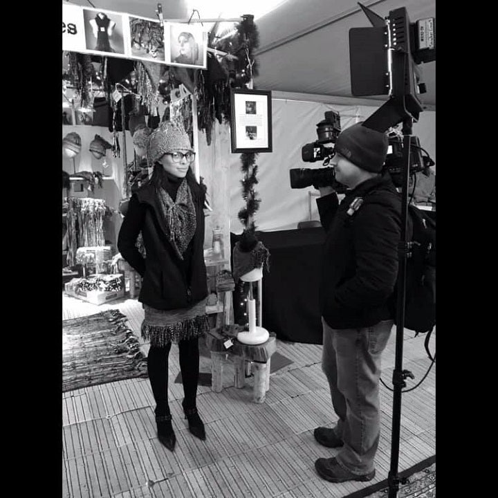 Chocolate Tweed Signature *Funky Chic Hat*