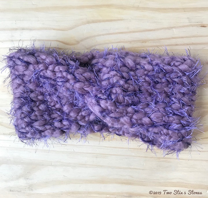 Lavender Tweed Turban Headband