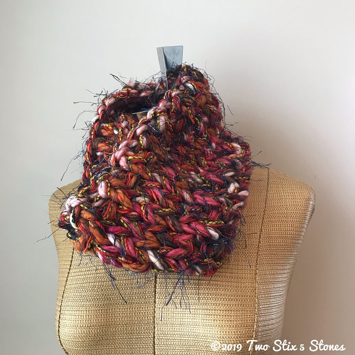 Pink & Orange Tones Cowl