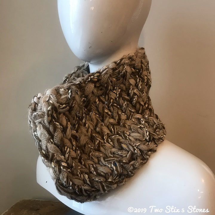 Oatmeal Tweed Cowl
