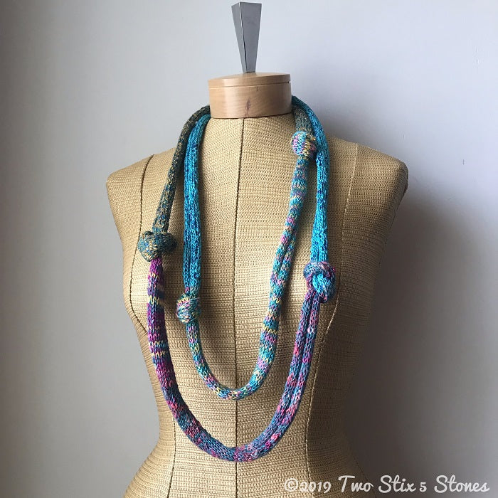 Electric Tweed Knotted Scarf