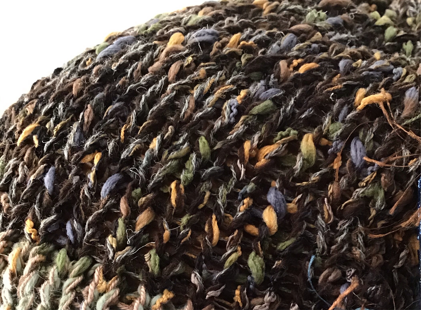 Luxe Green Tweed *Funky Chic* Slouchy Beanie
