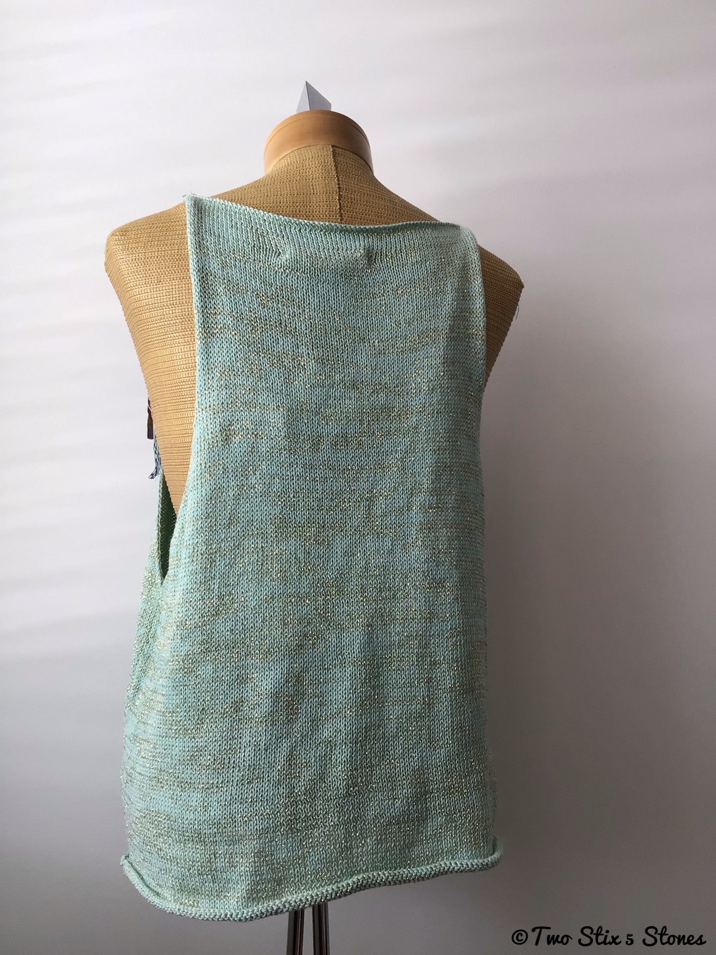 Mint Green w/Gold Glitz Slipover