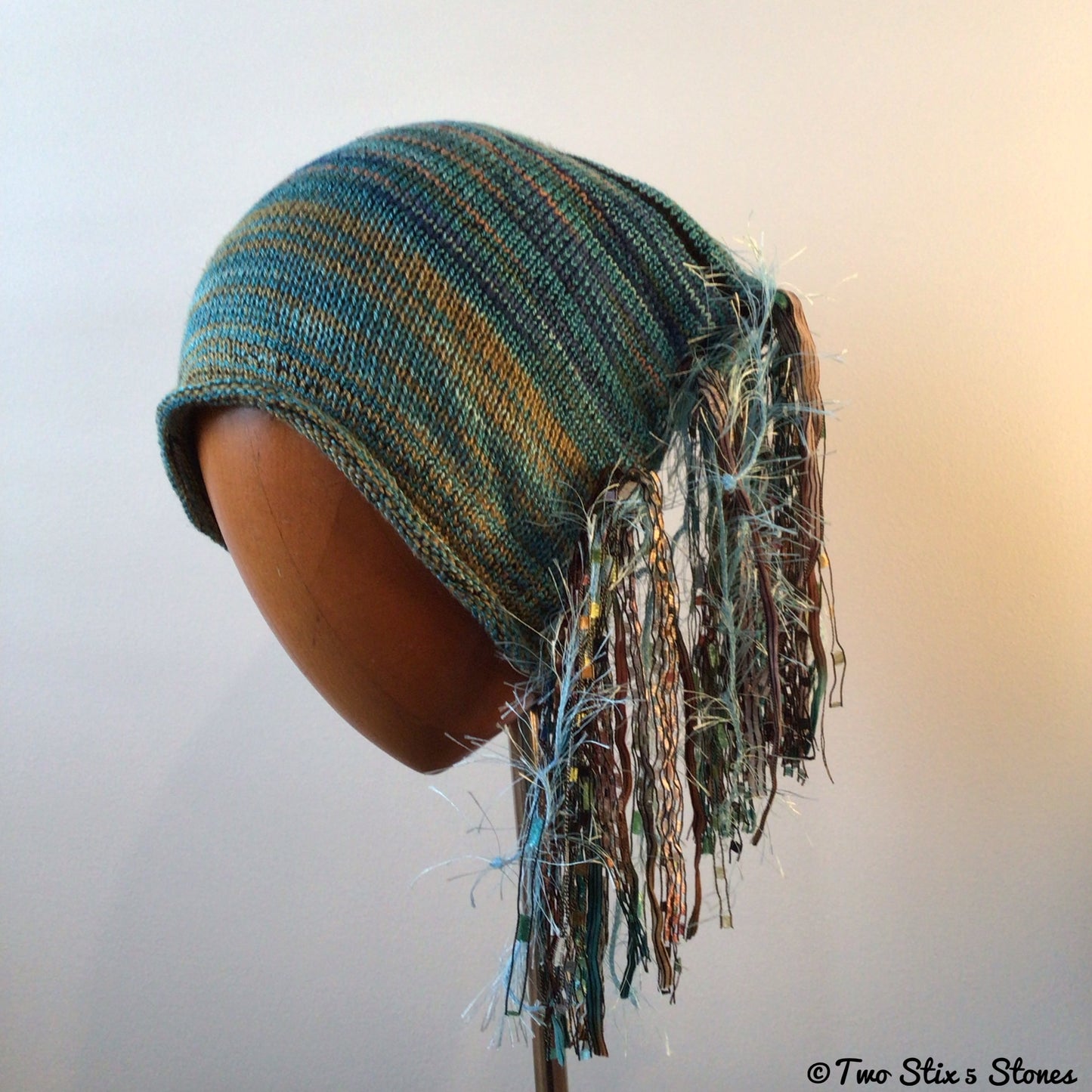 Turquoise Tweed Signature *Funky Chic* Hat