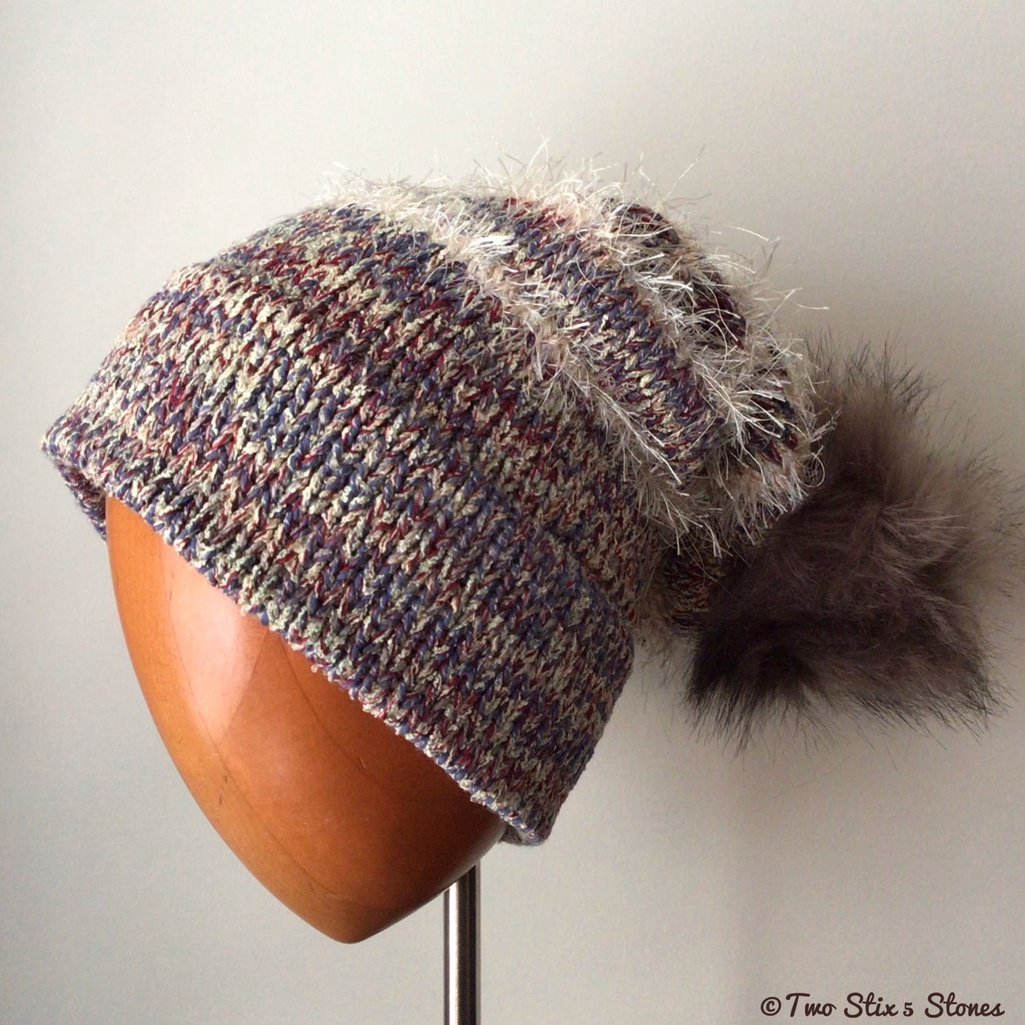 Luxe Lavender *Funky Tweeds* Beanie/Slouchy Beanie