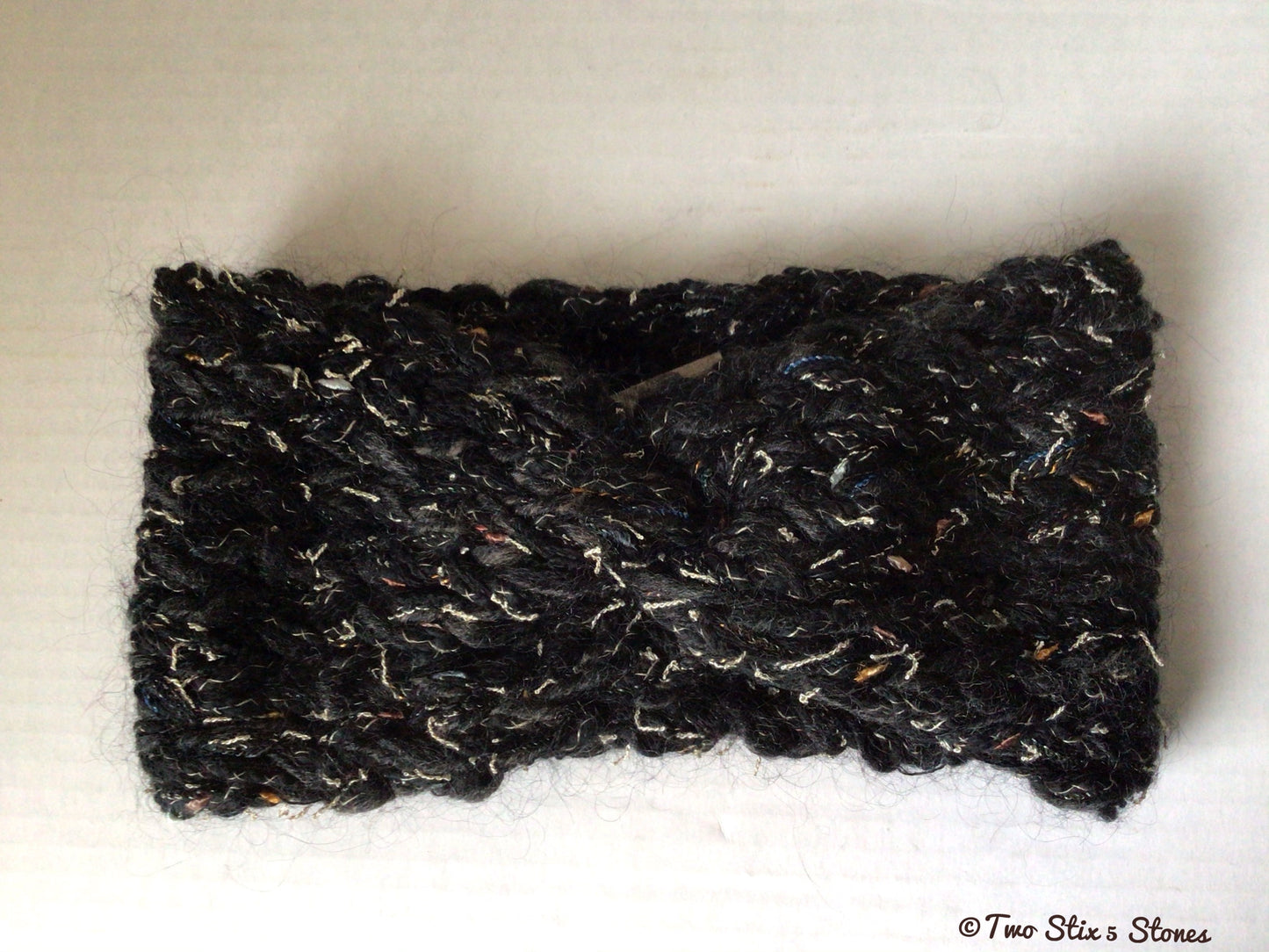 Black Tweed Turban Headband