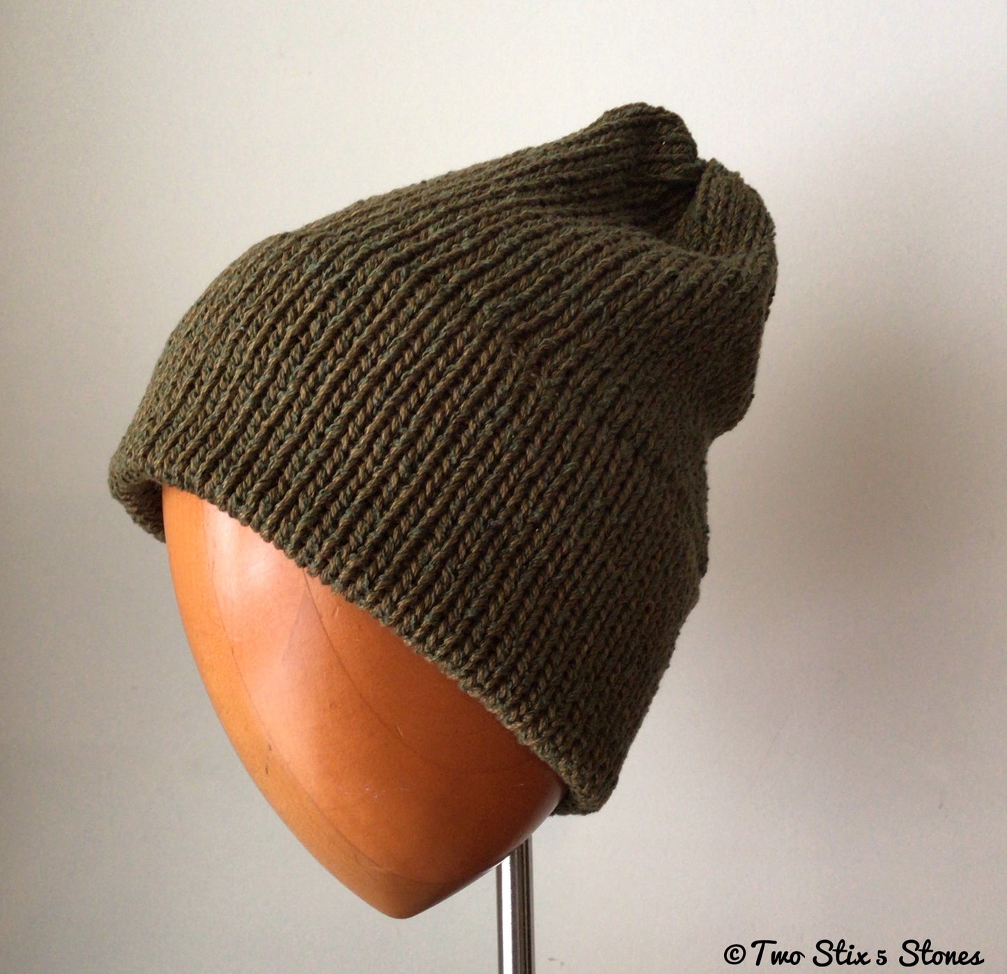 Hunter Green Tweed Knit Beanie
