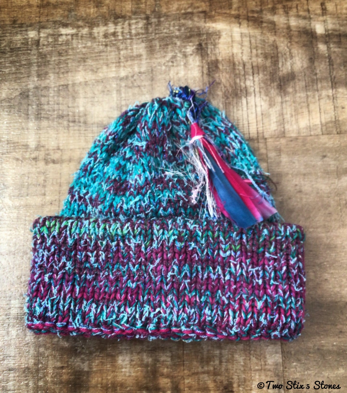 Grow With Me - Turquoise & Purple Tweed Hat