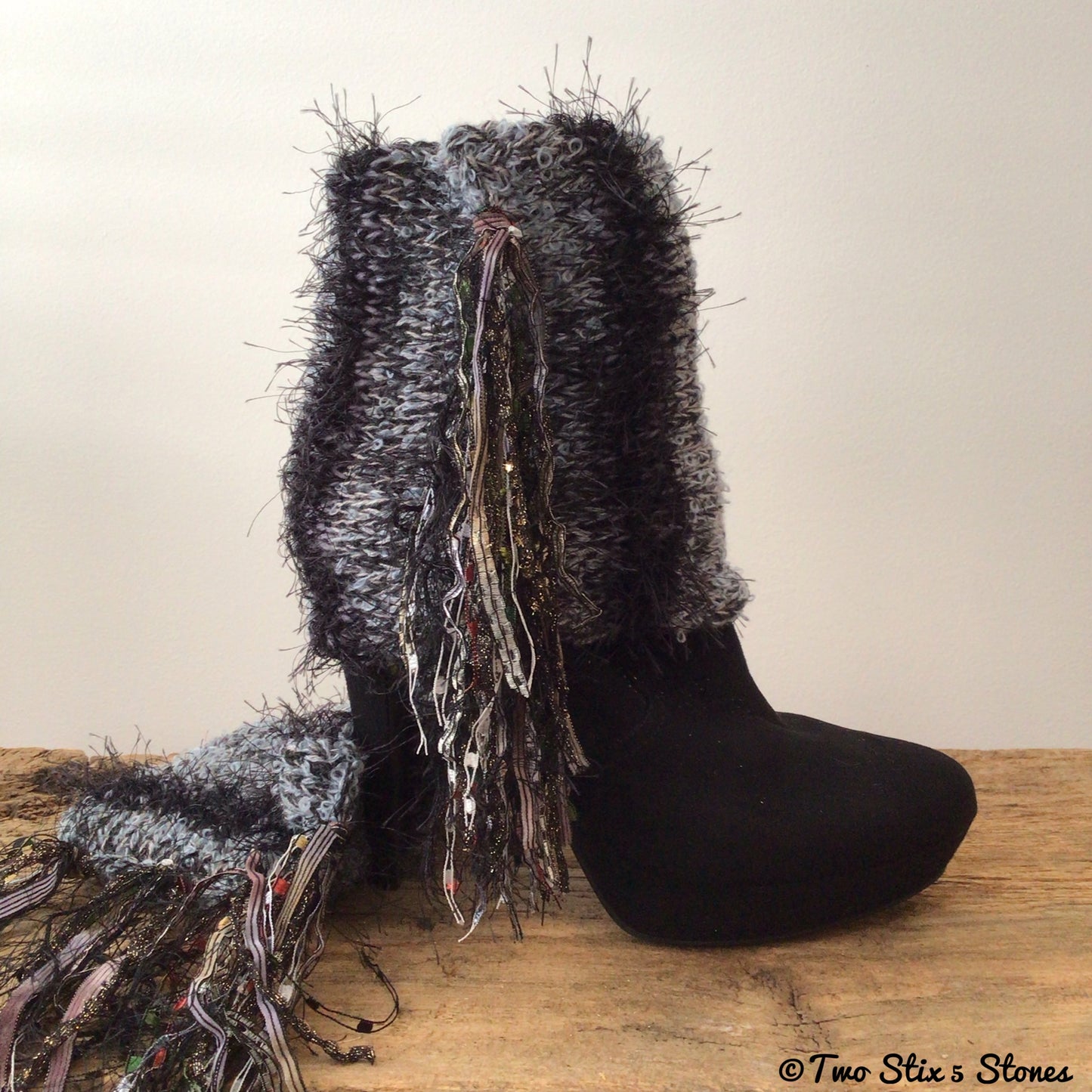 Grey Tweed *Diva Chic* Boot Topper