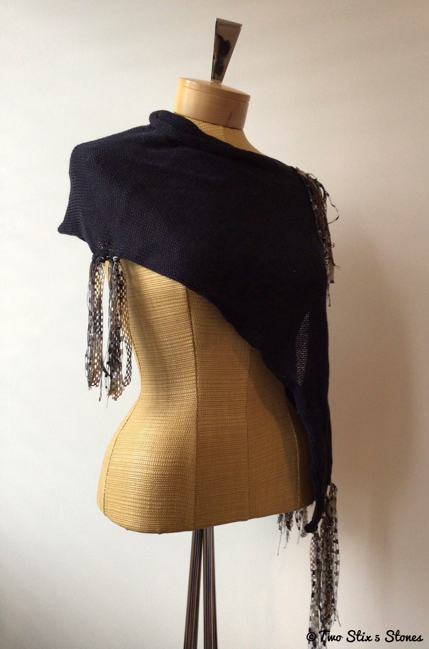 Luxe Black Shawl