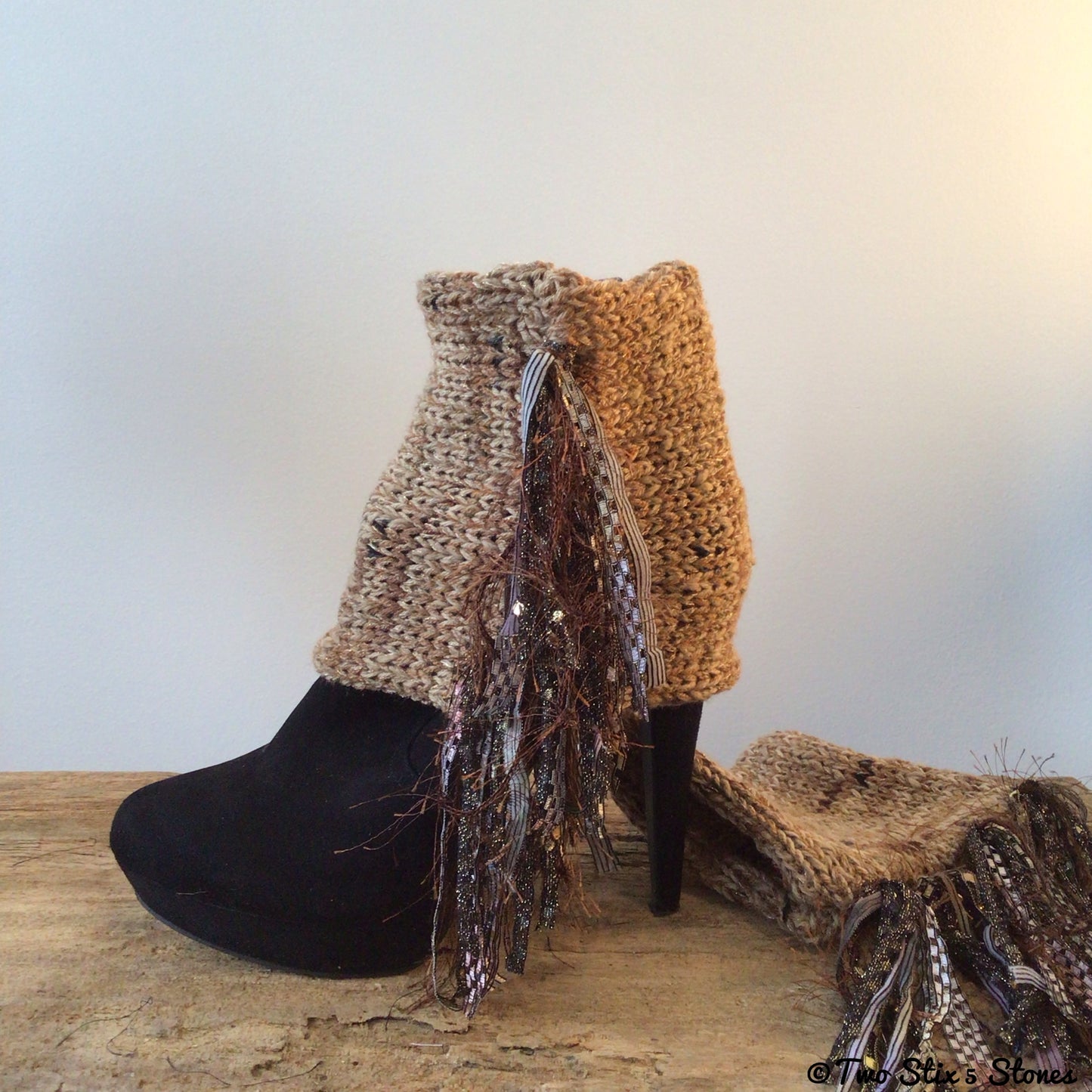 Tan Tweed *Diva Chic* Boot Topper