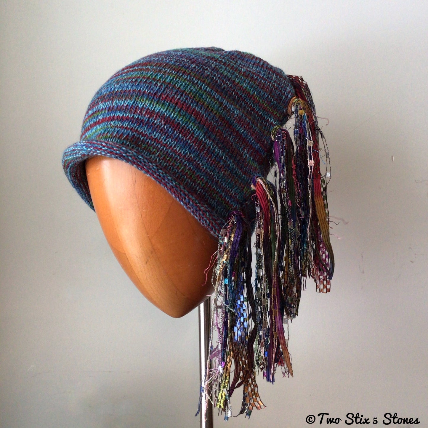 Turquoise Tweed Signature *Funky Chic* Hat