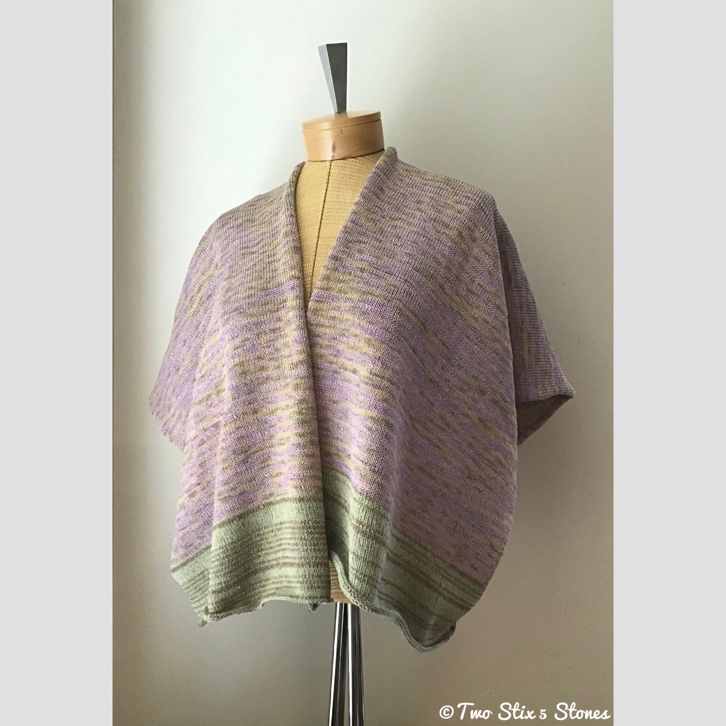 Lavender & Celery Tweed Kimono
