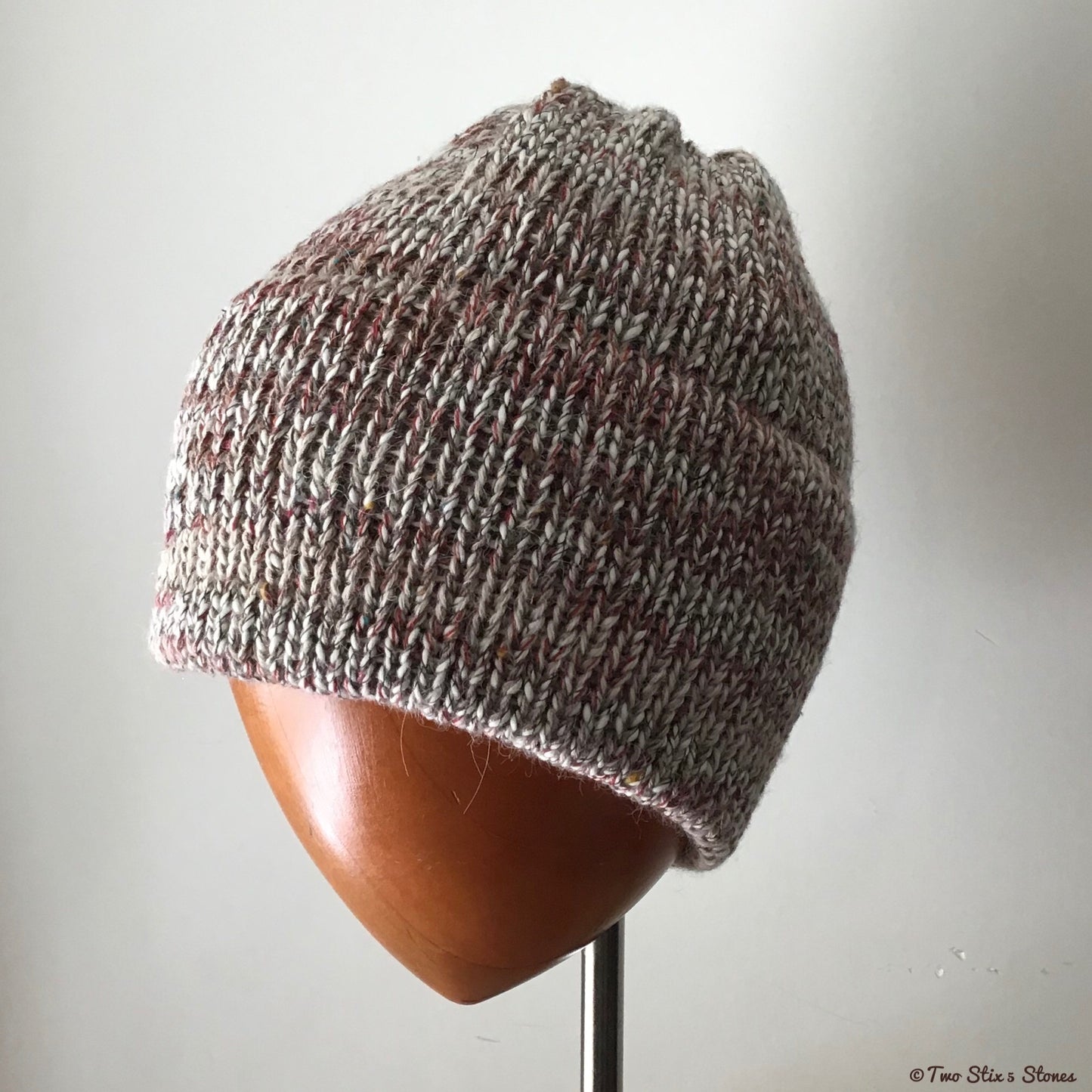 Unisex Oatmeal Tweed Beanie