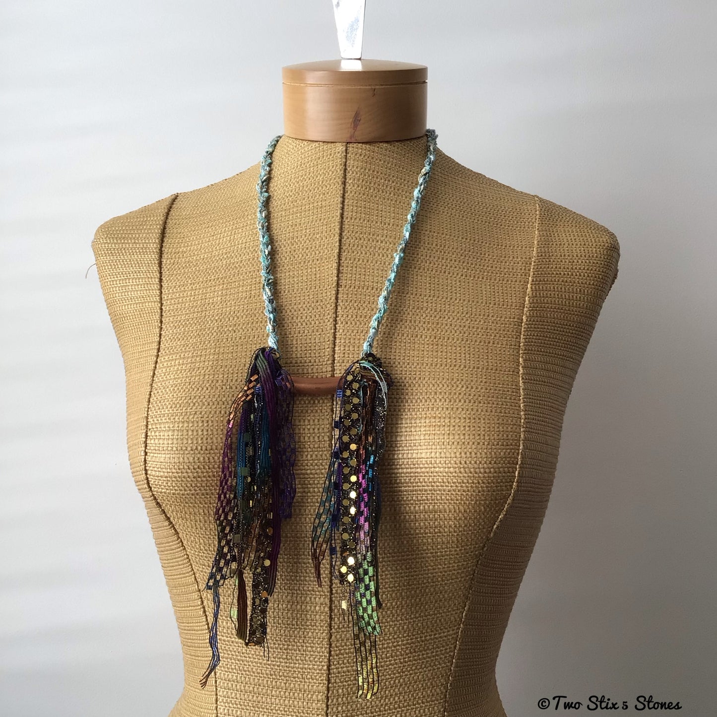 Copper Fiber Necklace