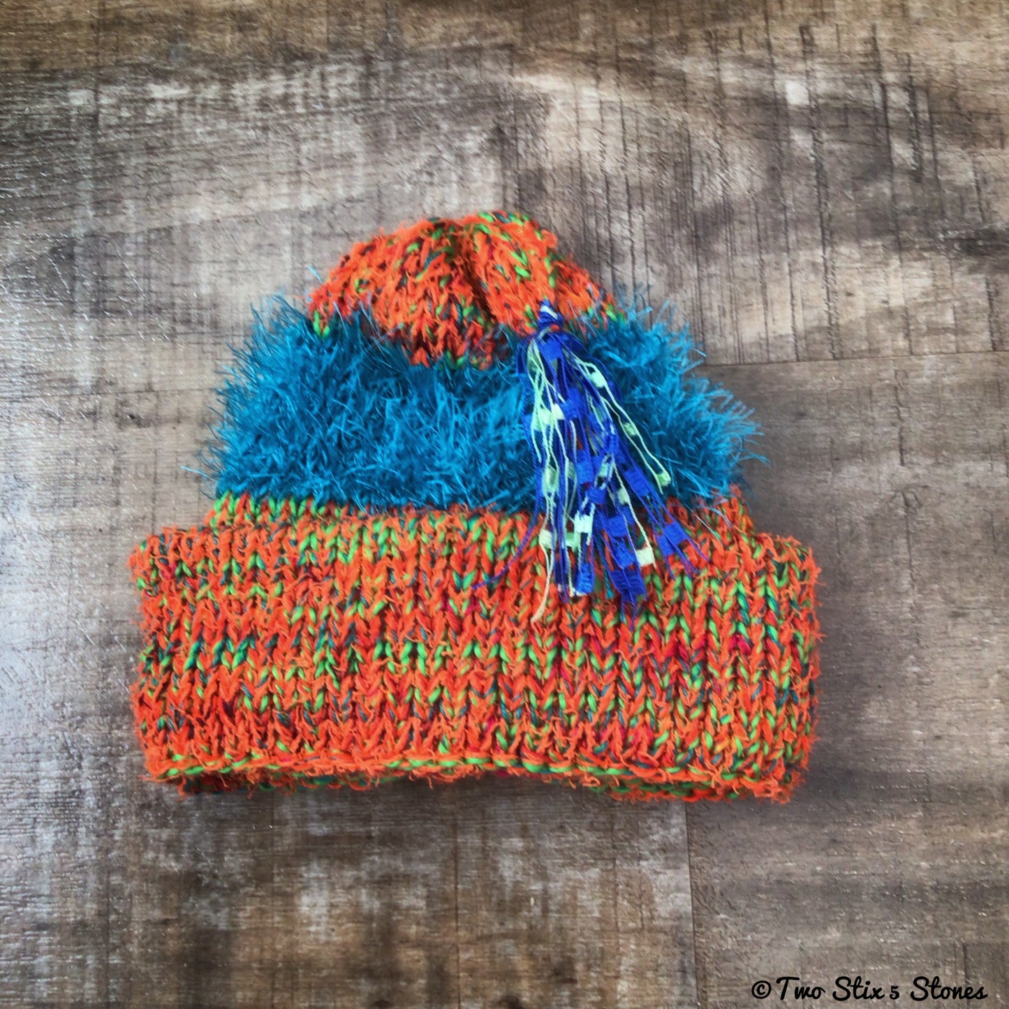 Grow With Me - Electric Tweed Funky Tassel Hat