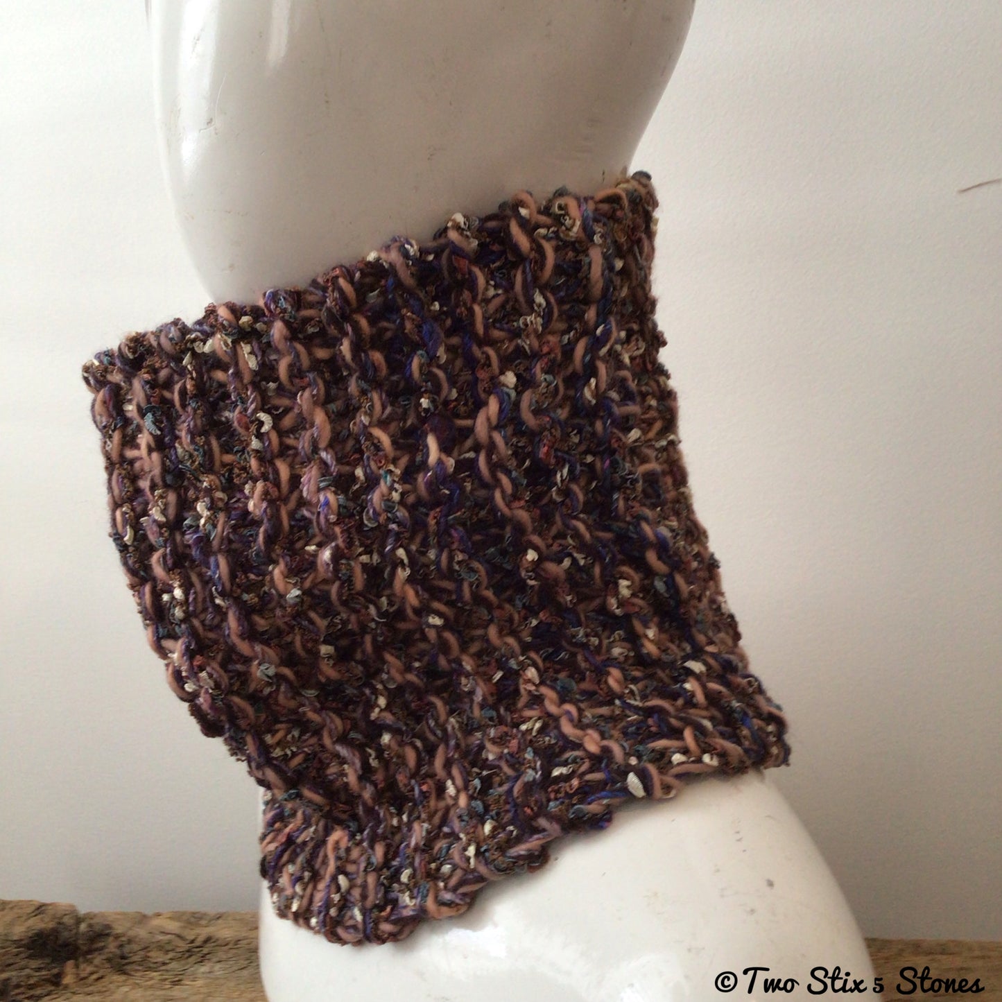 Luxe Neutral Tweed Cowl