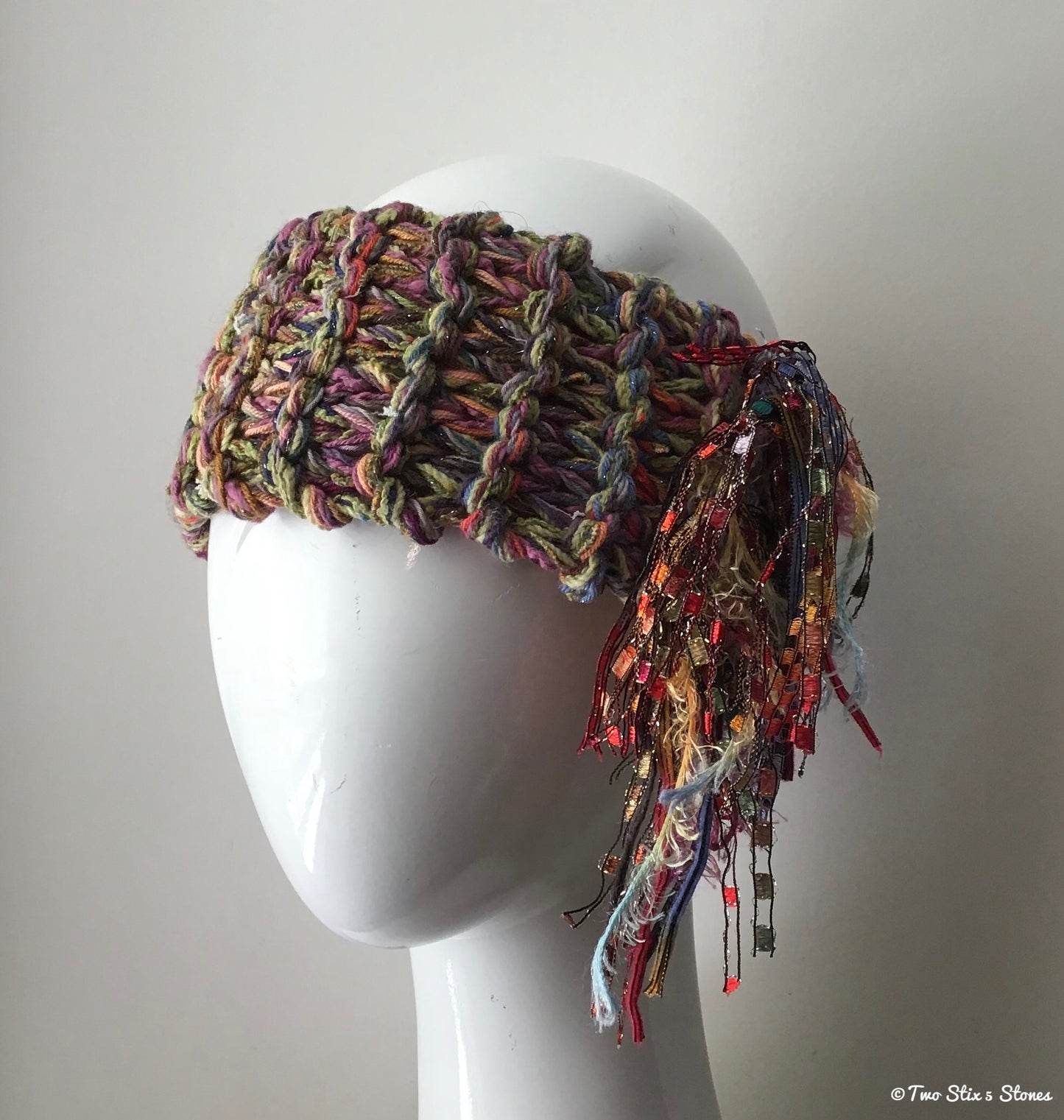 Olive Tweed Tones *Funky Chic* Headband