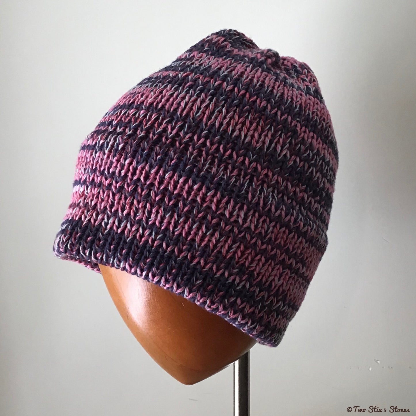 Purple/Pink/Lavender/Red Tweed Beanie