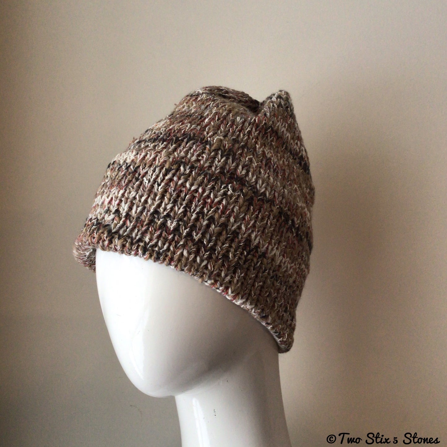 Oatmeal Tweed Knit Beanie