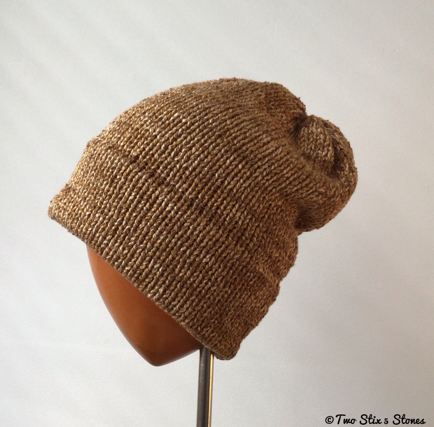 Mustard Tweed Knit Beanie