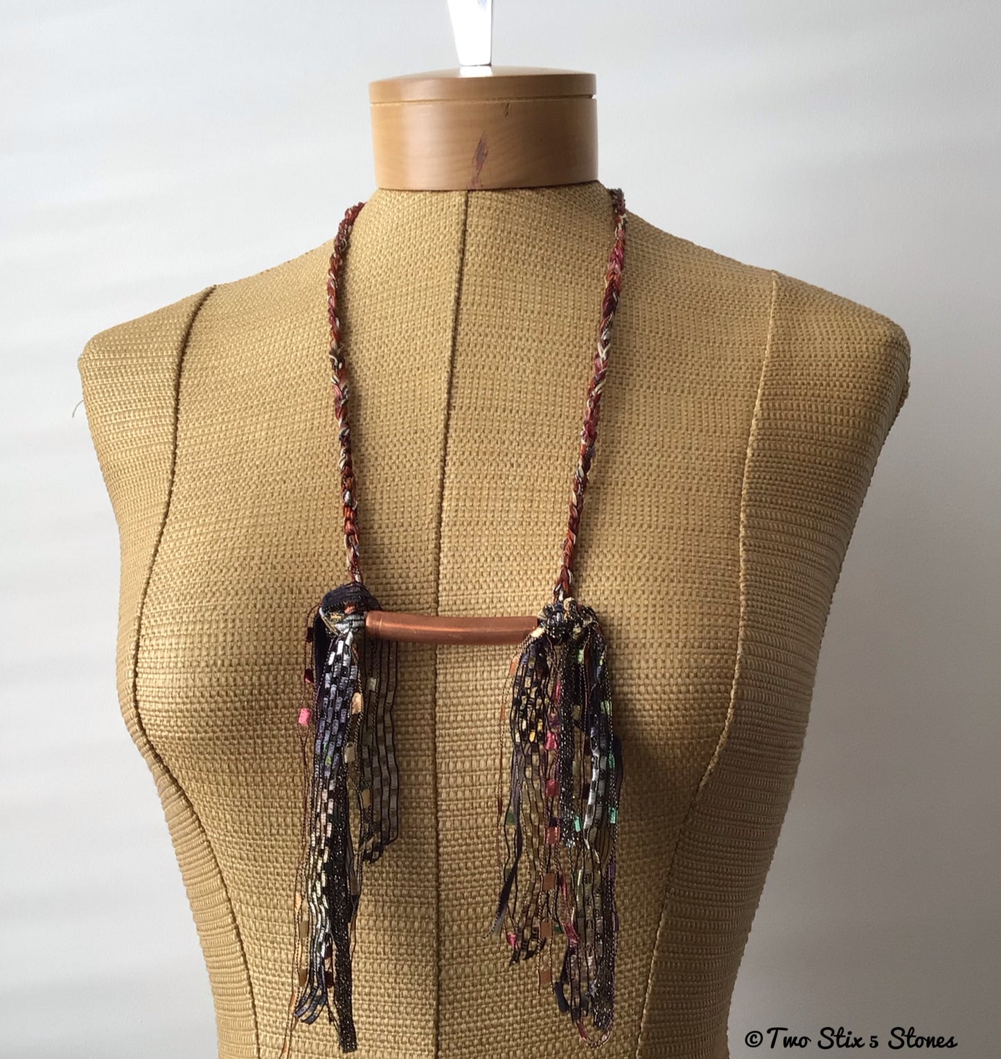 Copper Fiber Necklace