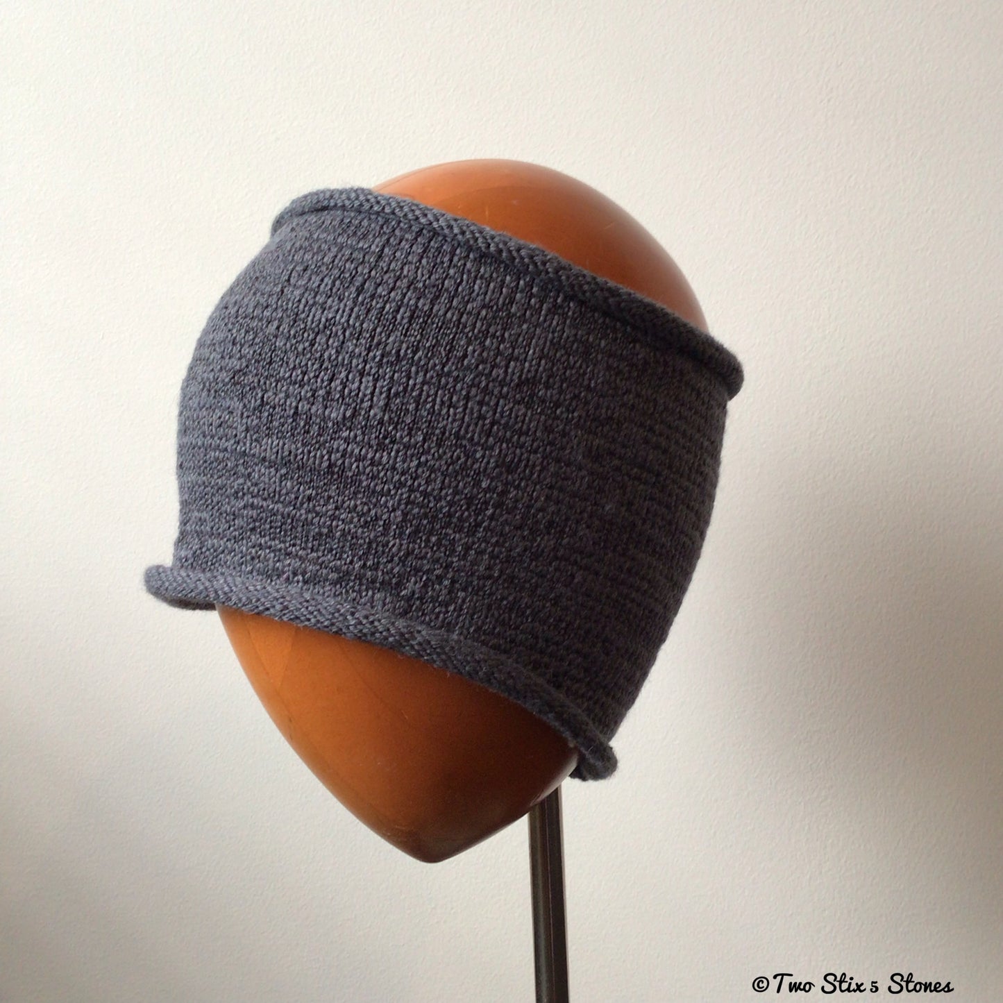 Charcoal Knit Headband