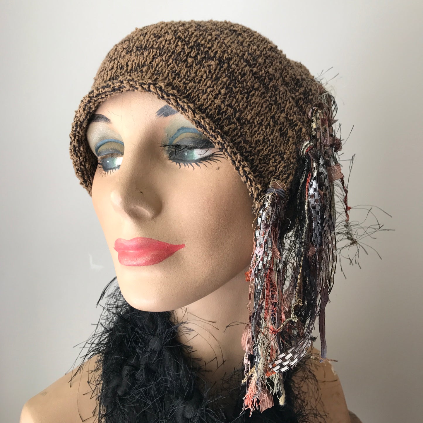 Brown Tweed *Funky Chic Hat*, (FH40)