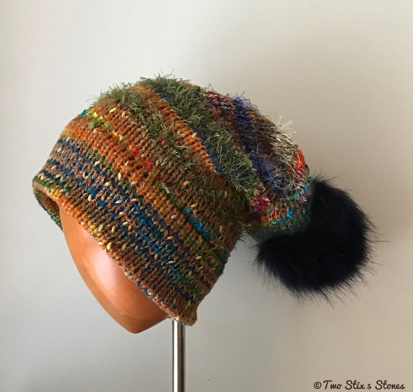 Luxe Multi-Color *Funky Tweeds* Beanie/Slouchy Beanie
