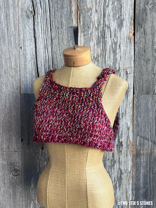 Crop Handknit Slipover