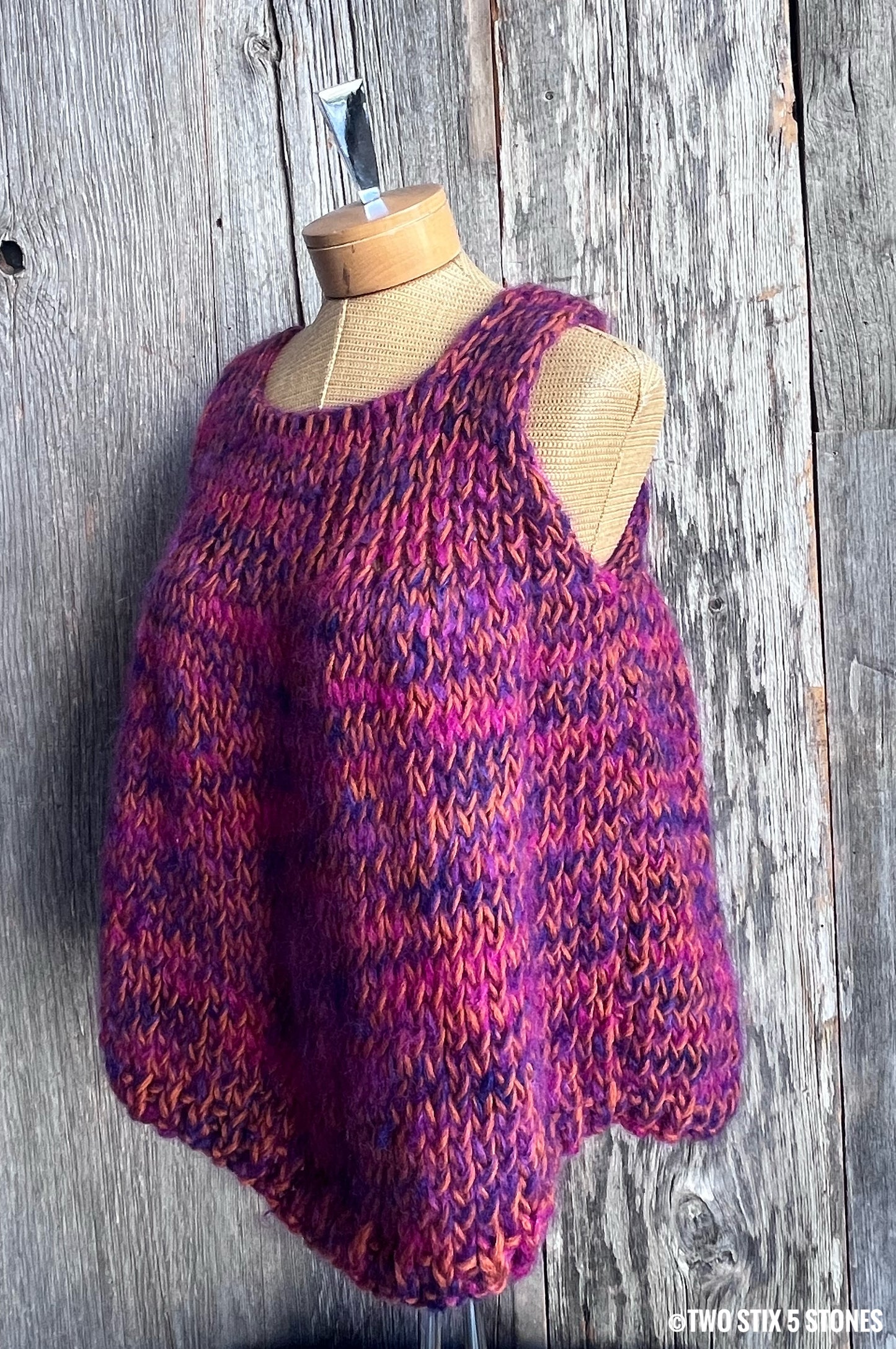 Handknit Tunic Slipover
