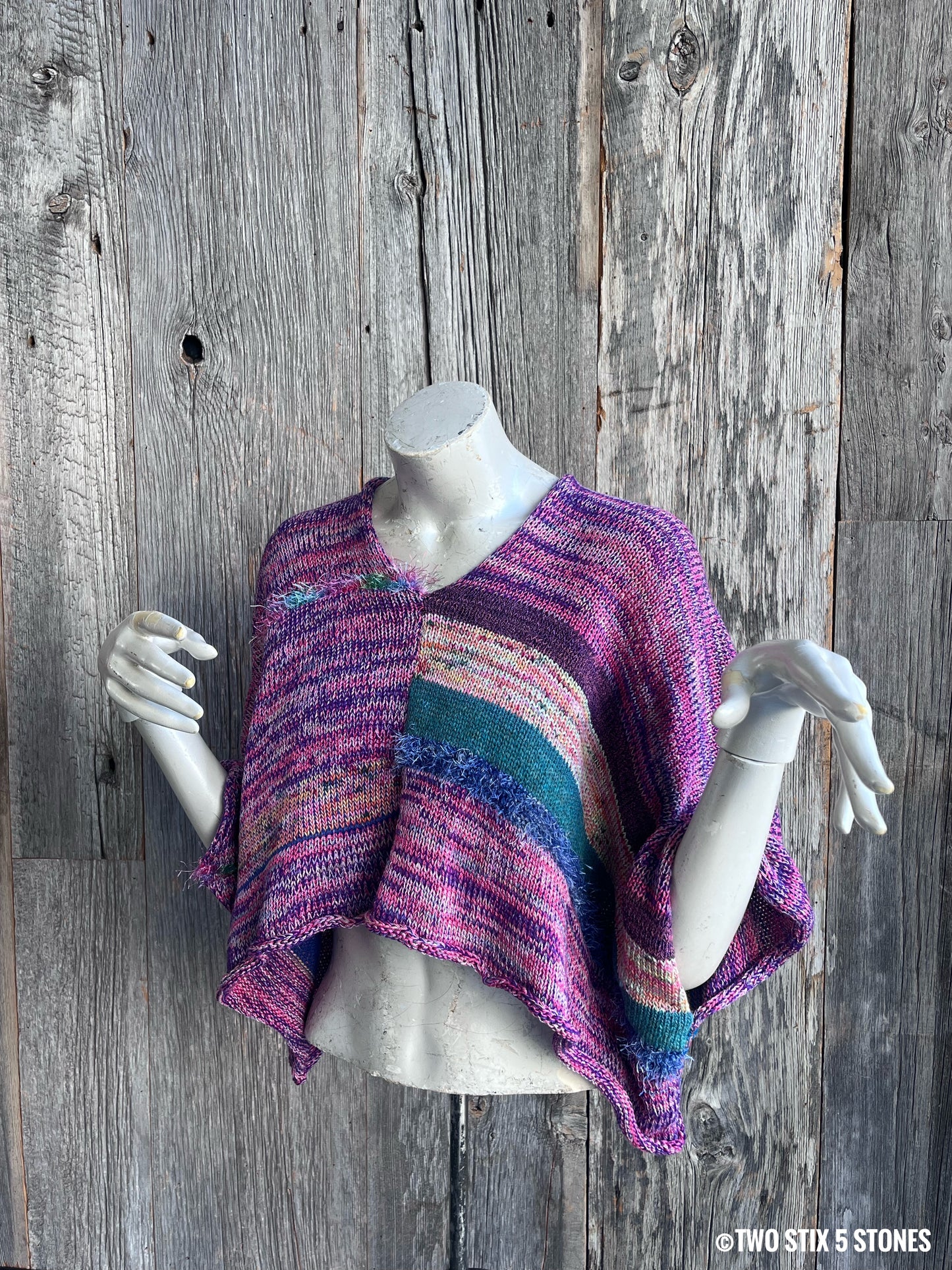 Crop Poncho w/Sleeves