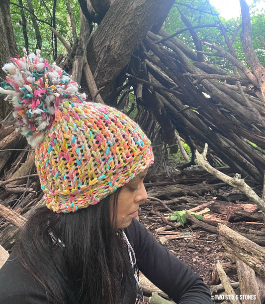 Luxe Beanie w/Funky Pom Pom