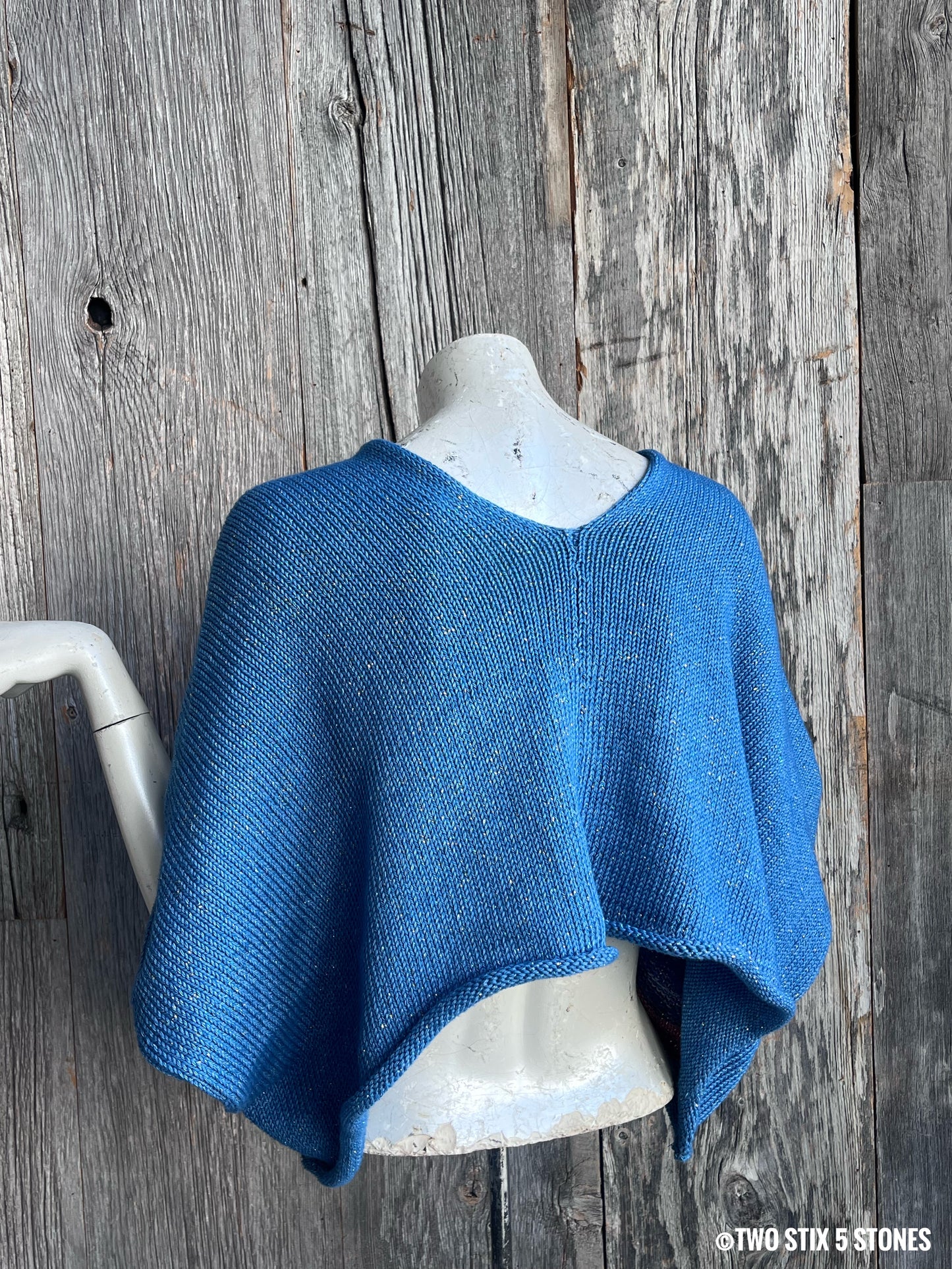 Crop Poncho w/Sleeves