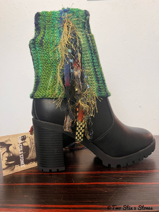 Variegated Green *Diva Chic* Boot Toppers