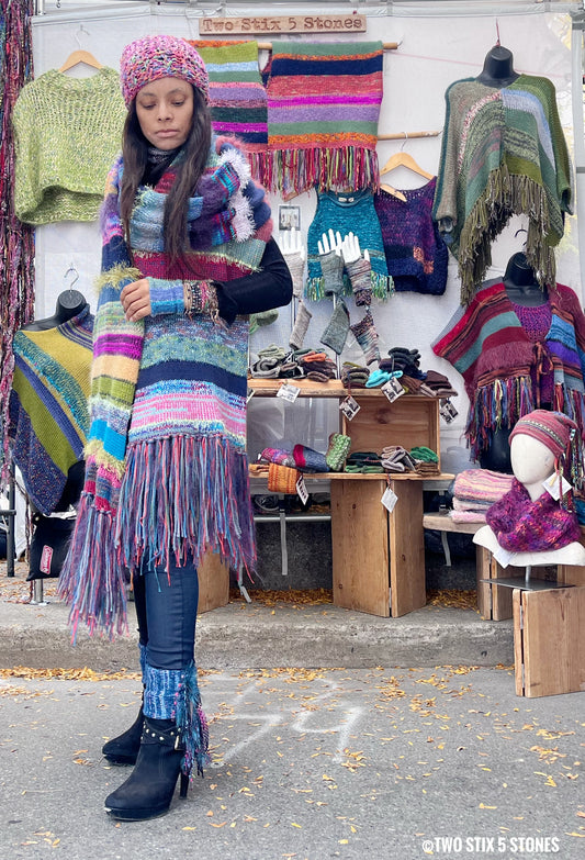 Exquisite *Reimagined Scarf* w/Fringe