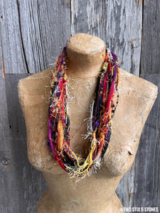 Colorful Fiber Necklace