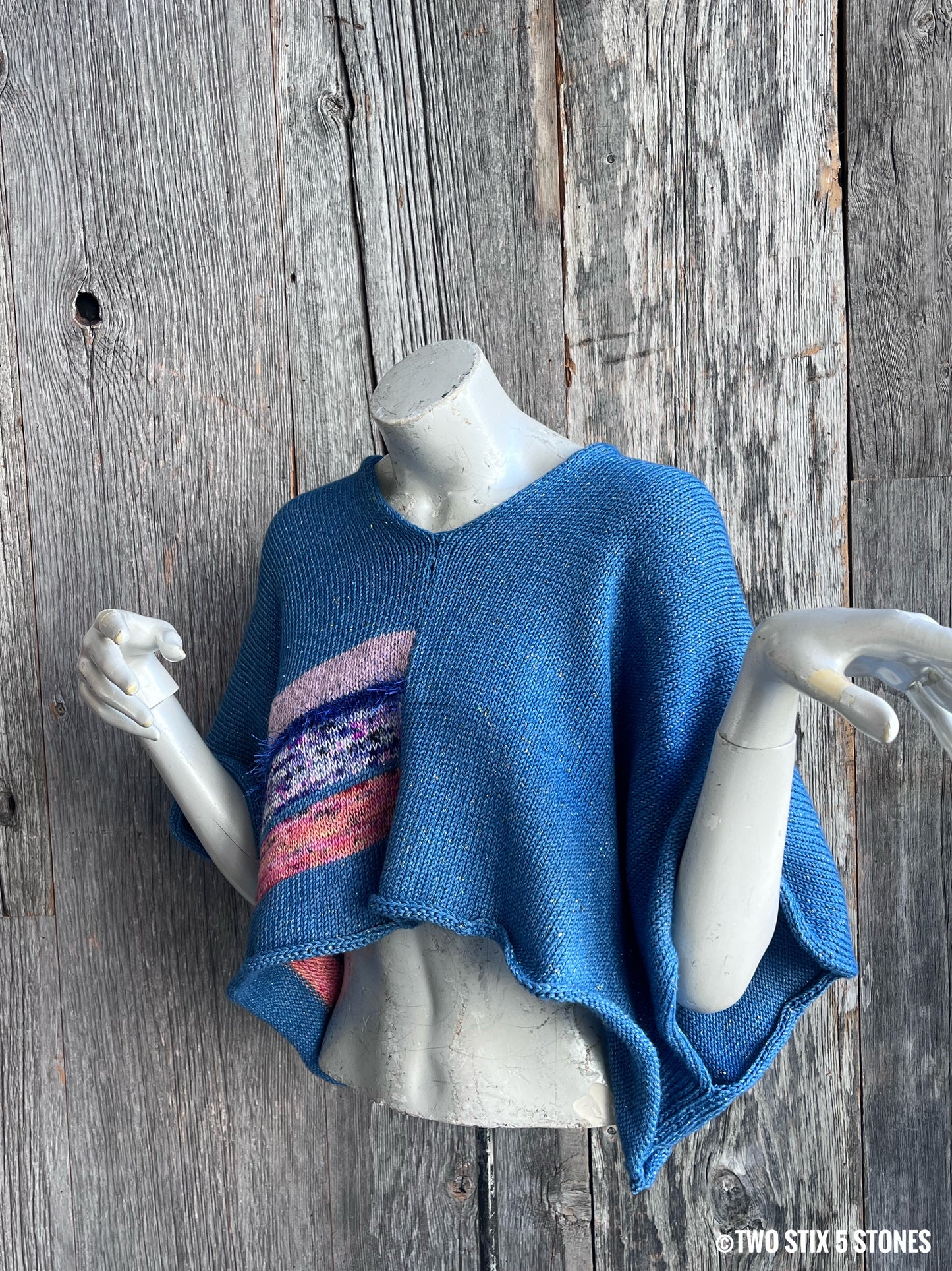 Crop Poncho w/Sleeves