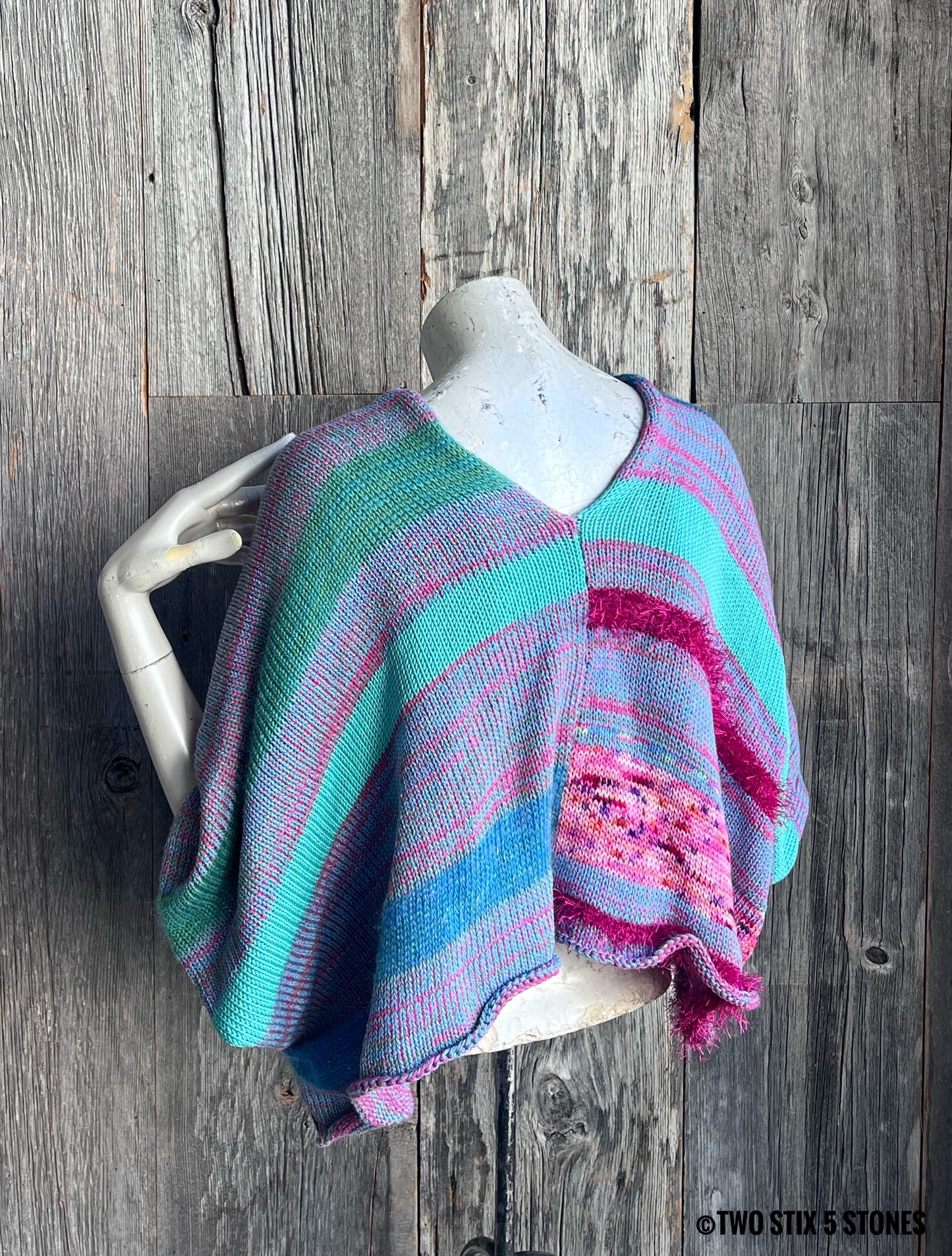 Crop Poncho w/Sleeves