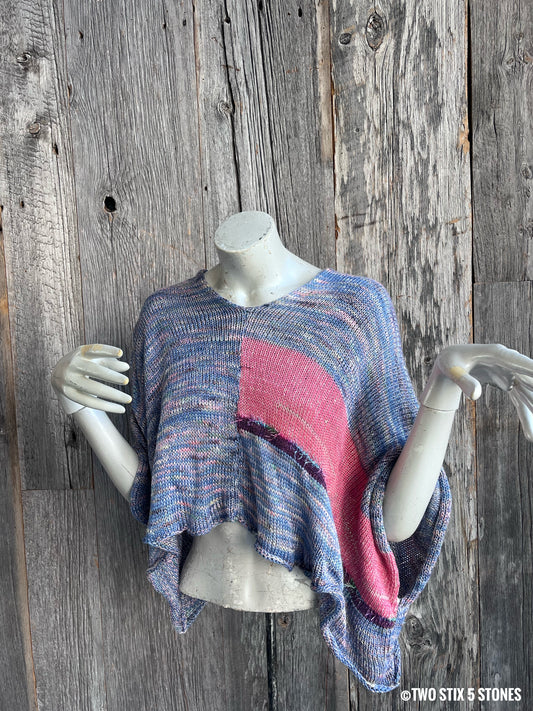 Crop Poncho w/Sleeves