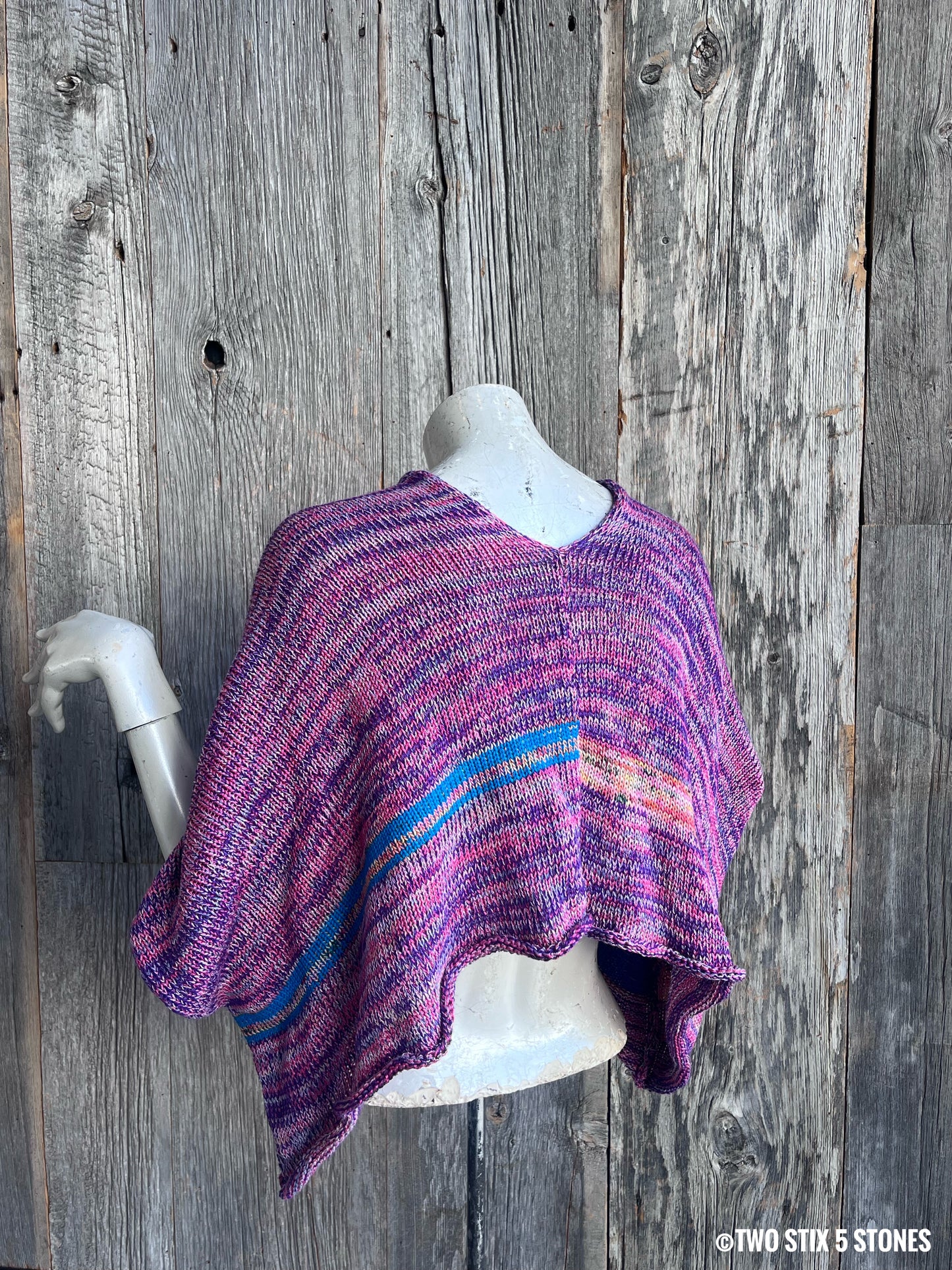 Crop Poncho w/Sleeves