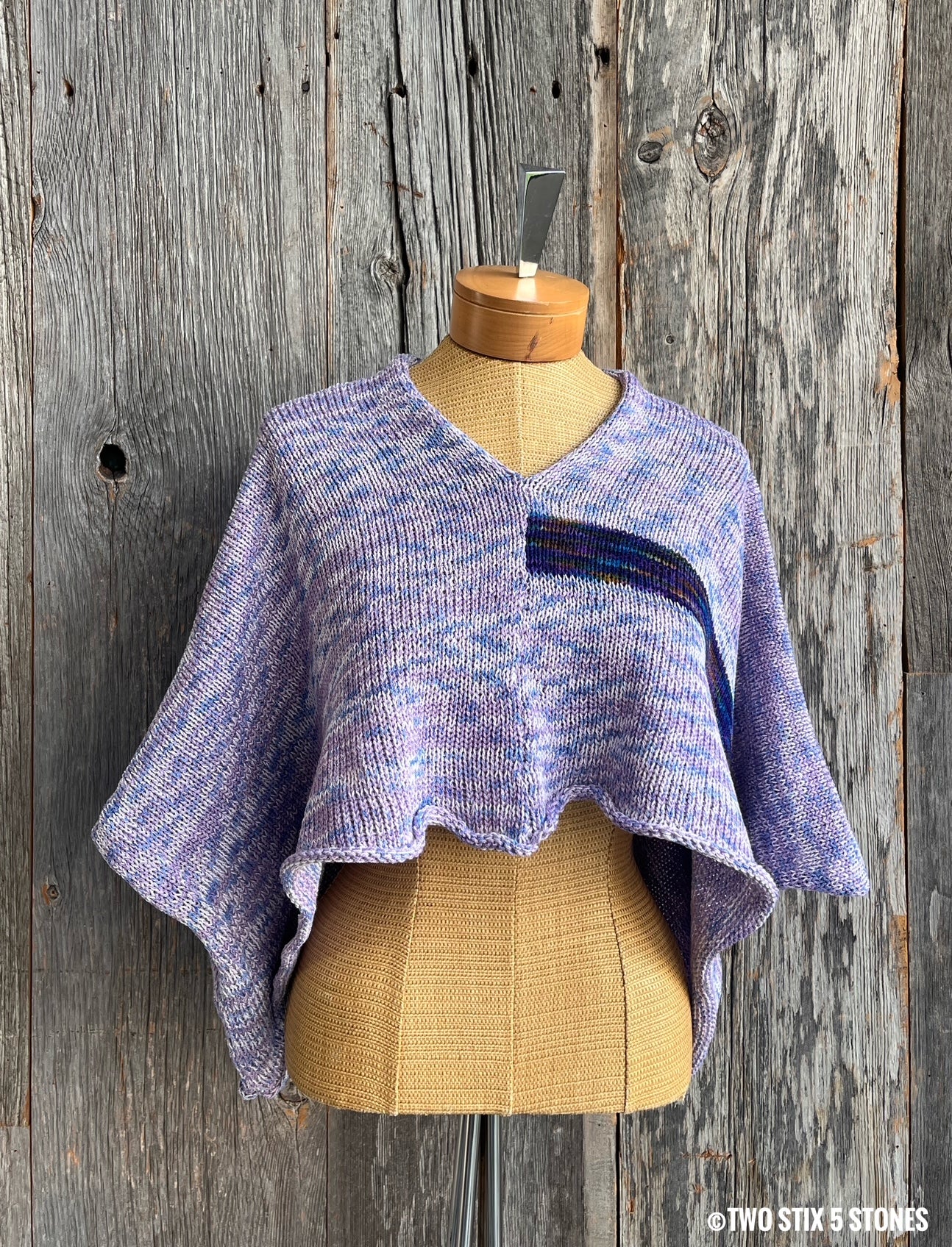 Crop Poncho w/Sleeves