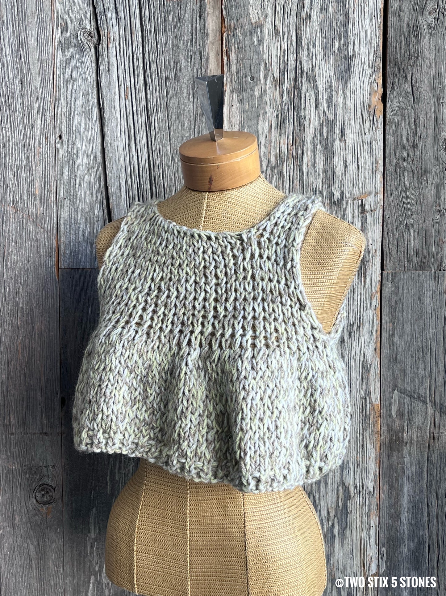 Crop Handknit Slipover